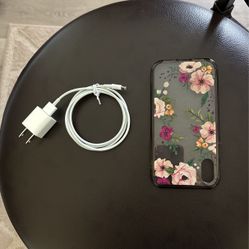 iPhone XR Cable With Power Adapter And Case