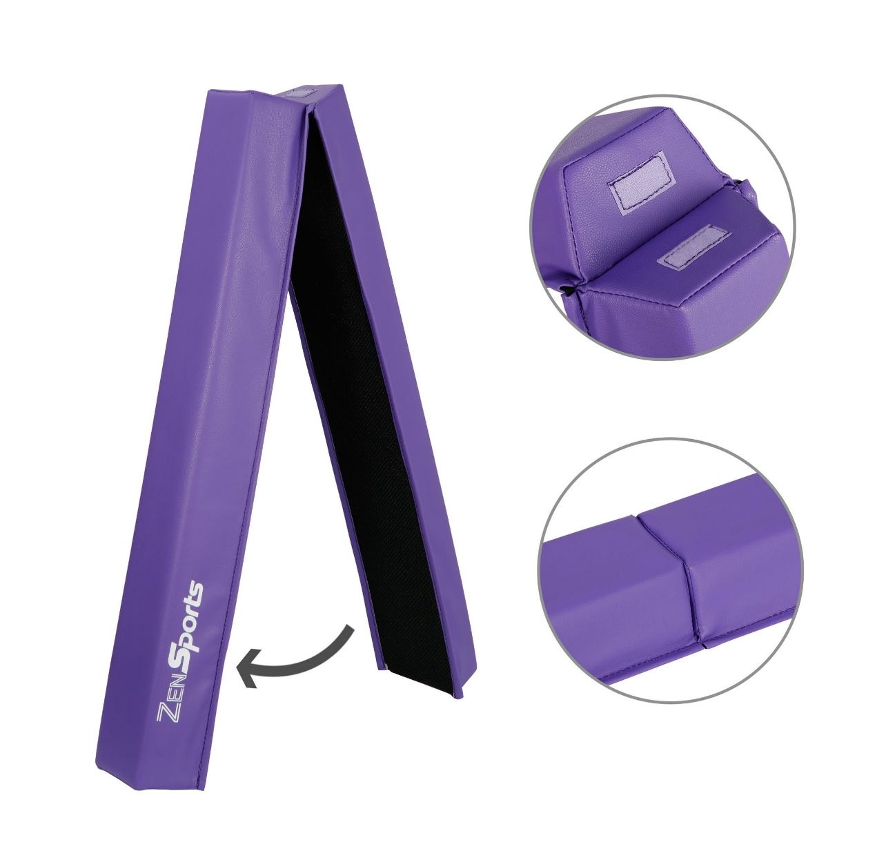 ZenSports 6FT Folding Balance Beam, Portable Foam Gymnastics Home Gym