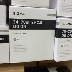 Sigma Lens For Sony 24-70mm F2.8