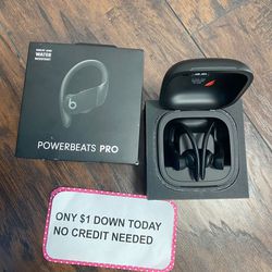 Beats Powerbeats Pro Bluetooth Earbuds -PAY $1 To Take It Home - Pay the rest later -