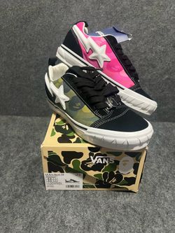 SZ 8M  Vans Knu Skool Bape Camo Green