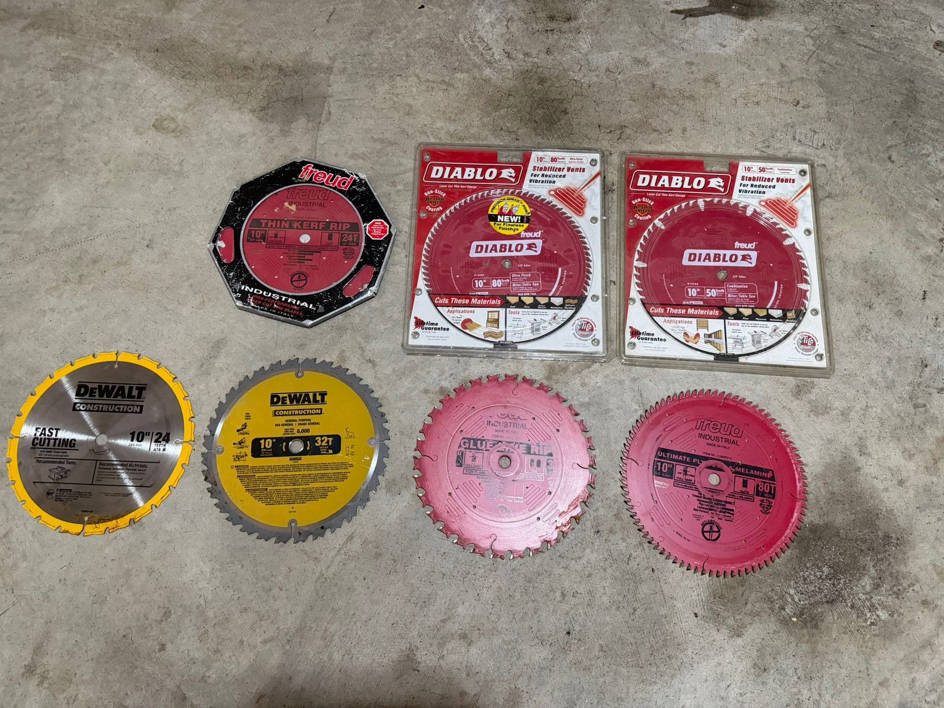 10 Inch Table, Miter Saw Blade (Total 6ea)