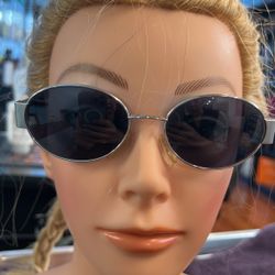 Carolina Herrera Sunglasses CH 315Pd 520 130 Silver Clear Brown Marble G38