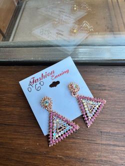 Triangular Drop Earrings