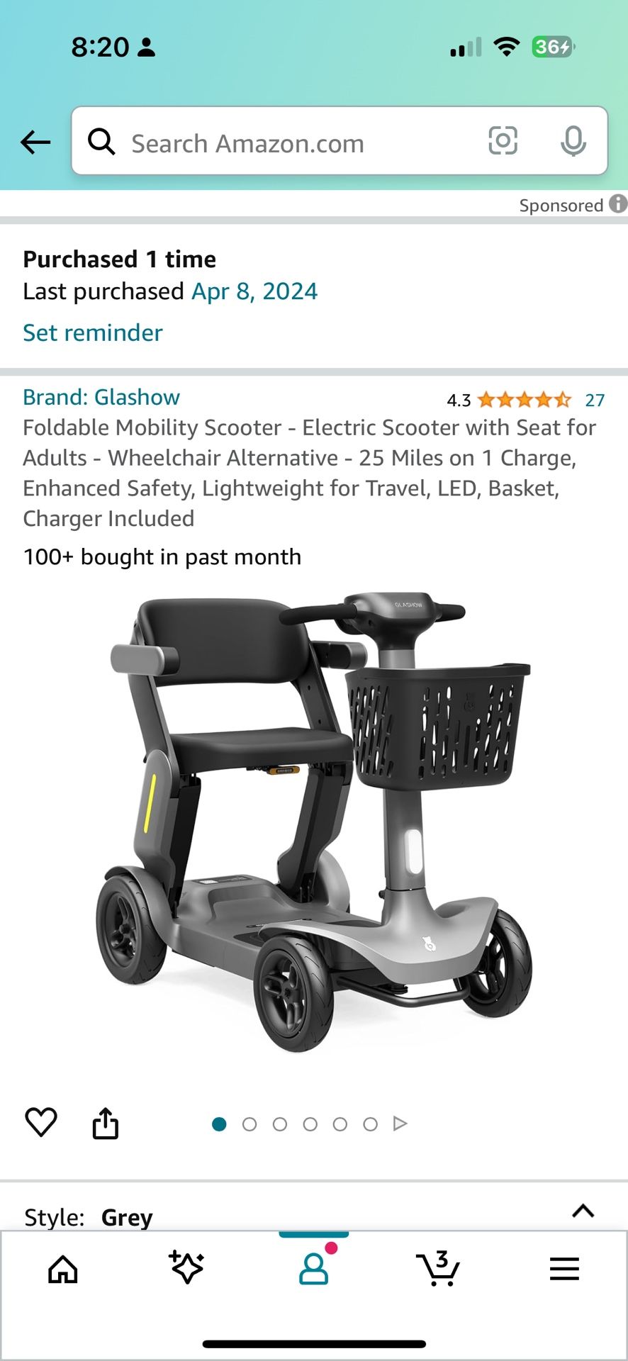 Electric Scooter For Sale - Like New