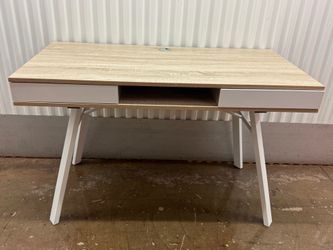Modern Home Office Desk with 2 Drawers