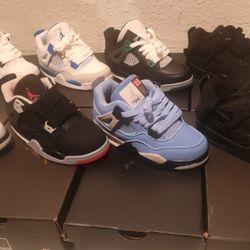 New Jordan Retro 4s For kids