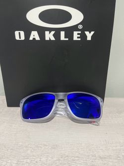 NEW Oakley HOLBROOK S POLARIZED Galaxy Blue Lens Sunglass clear frame