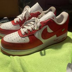 Louis Vuitton Red Nikes