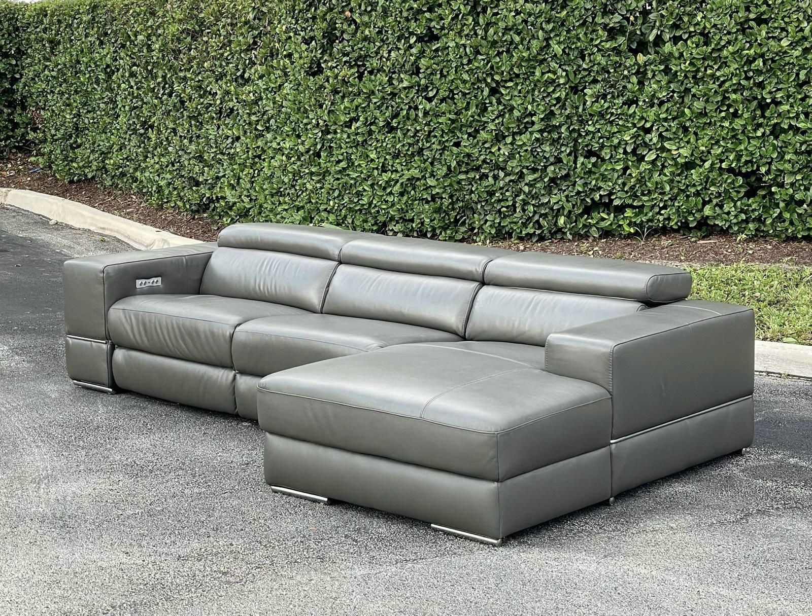 🛋️ Sectional Sofa/Couch - Recliner - Leather - Gray - Delivery Available 🚛
