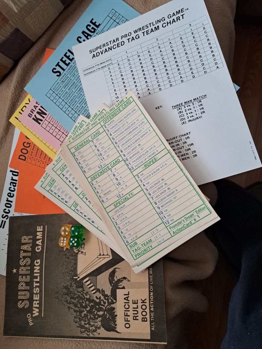 1980s Vintage. Superstar Pro Wrestling Game. Promoter's Dream Edition