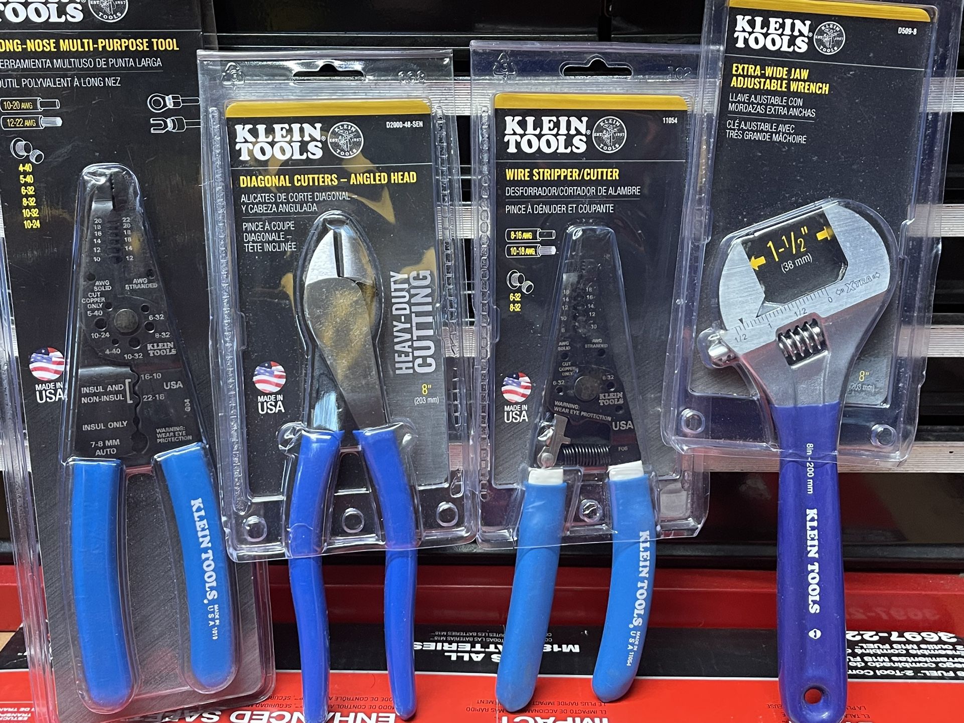 KLEIN TOOLS LONG -NOSE MULTI PURPOSE TOOL +DIAGONAL CUTTER + Wire Stripper Cutter And Extra Jaw Wrench All For$ 79 Read Below