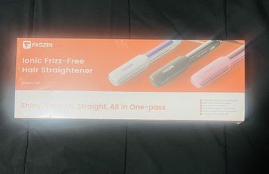 Faszin Professional Hair Straightener, Titanium Negative Ion Flat Iron MSRP $159