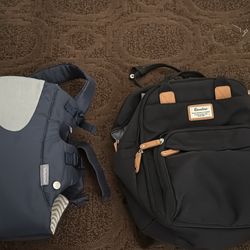 baby backpack diaper bag and infant carrier 