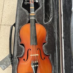 Violin In Case With Bow 