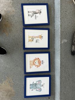 Blue Nursery Frames