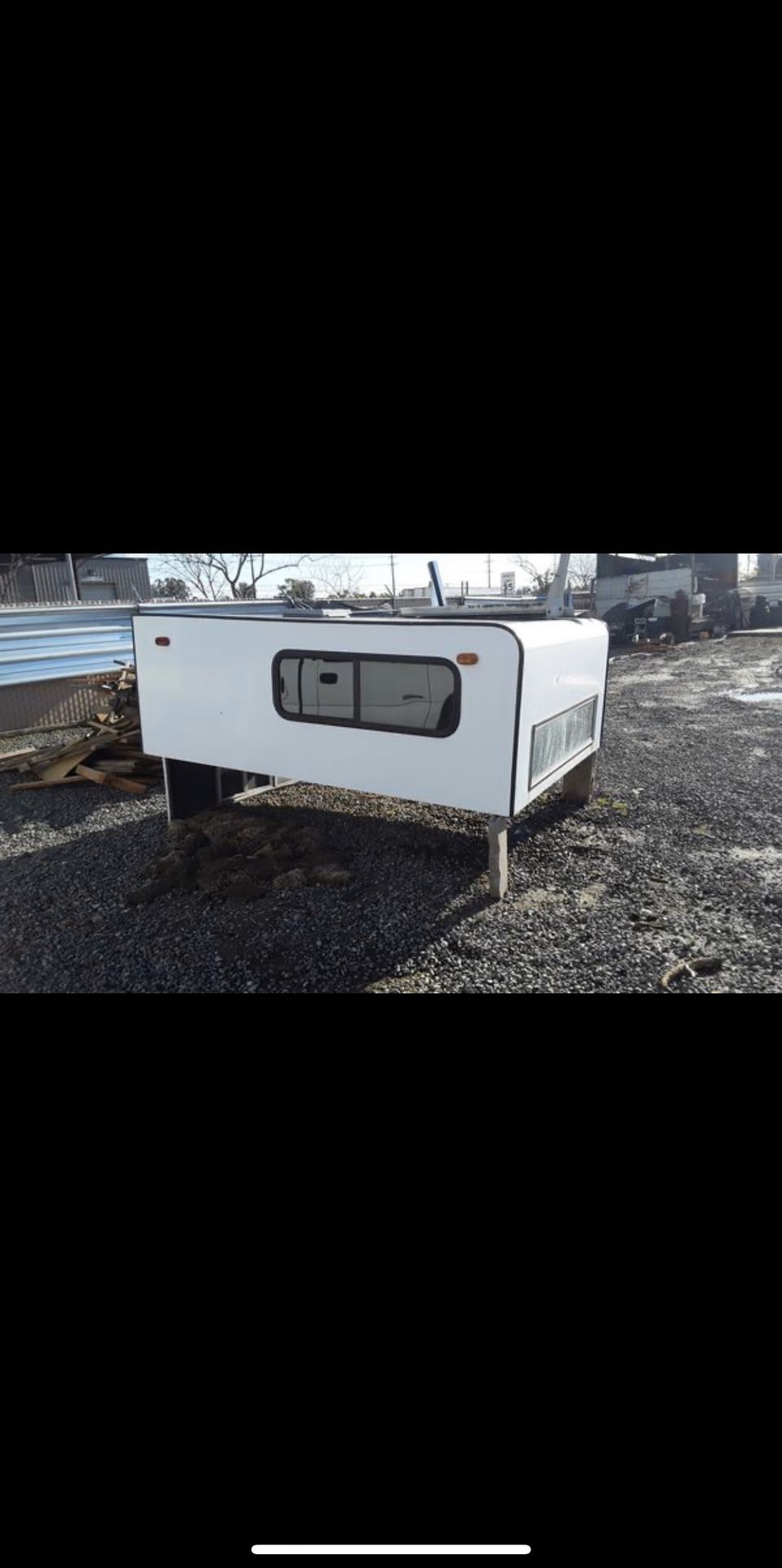 Camper shell for long bed