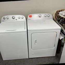 whirlpool load set washer top dryer white 