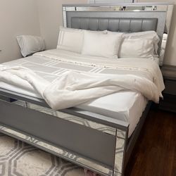 King Size Bed + Mattress +Box Frame + Foundation 