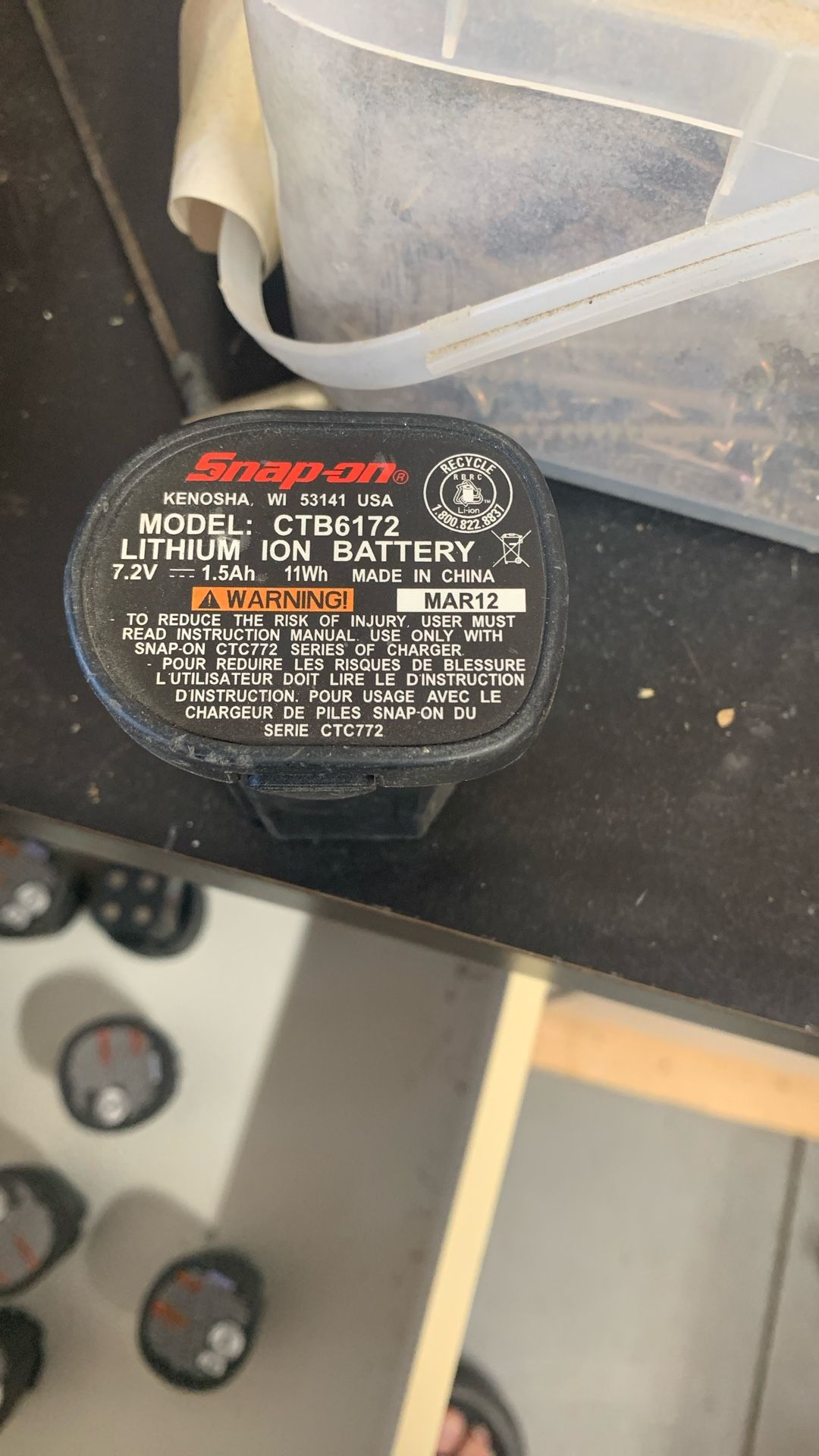 Snap- On Battery