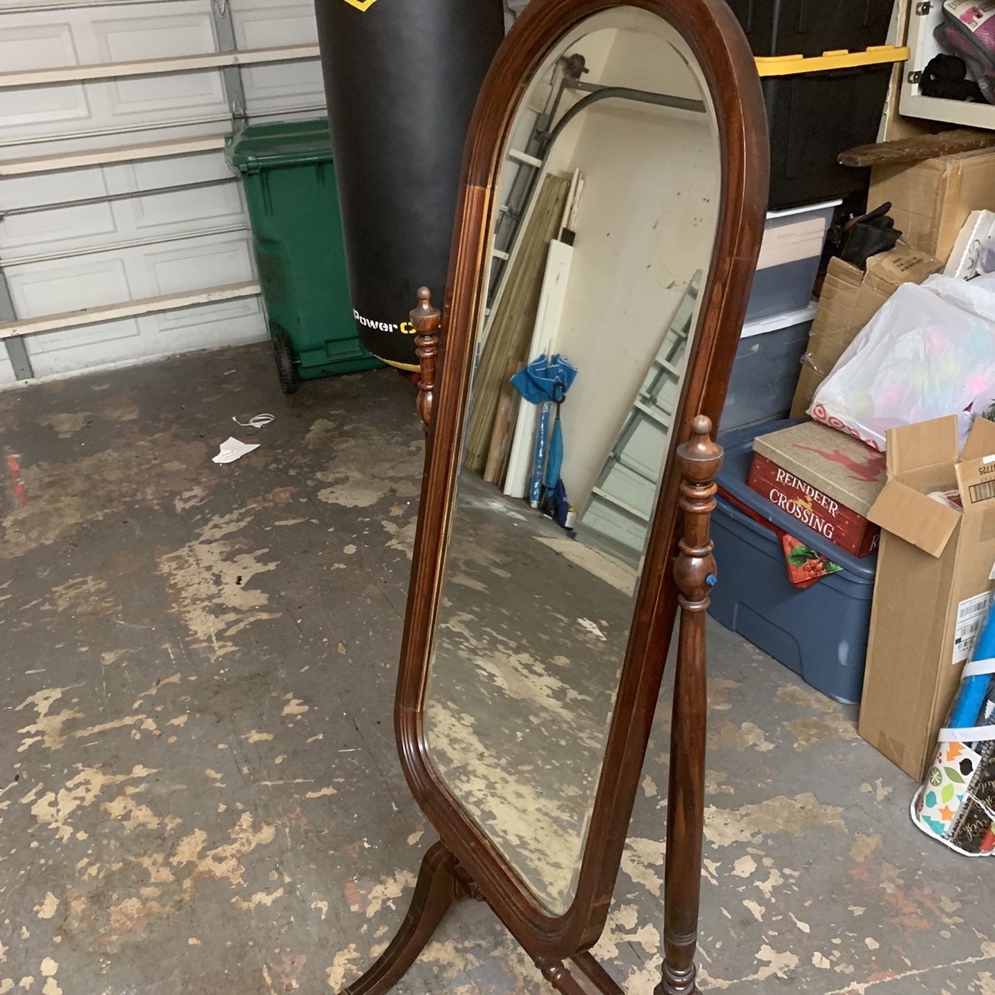 Antique Cheval Mirror Full Length