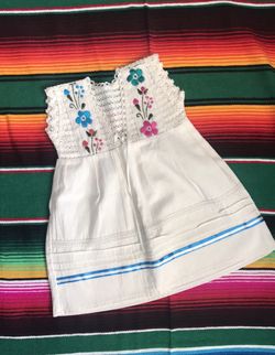 Mexican dress hand embroidered