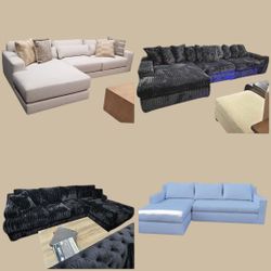 Brand NEW SECTIONAL CHAISE Lounge Sofas COUCHES  Set 