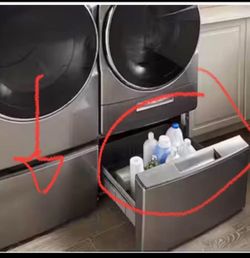 15.5" Pedestal for Front Load Washer and Dryer with Storage, $100 each