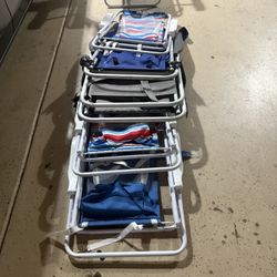  6 Beach Chairs Foldable 