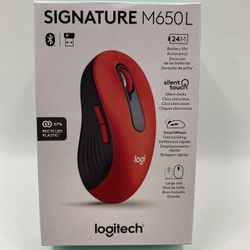 Wireless Mouse Logitech Signature M650 L- Red