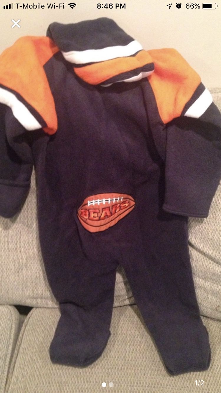 Chicago bears winter baby cover and camouflage cover