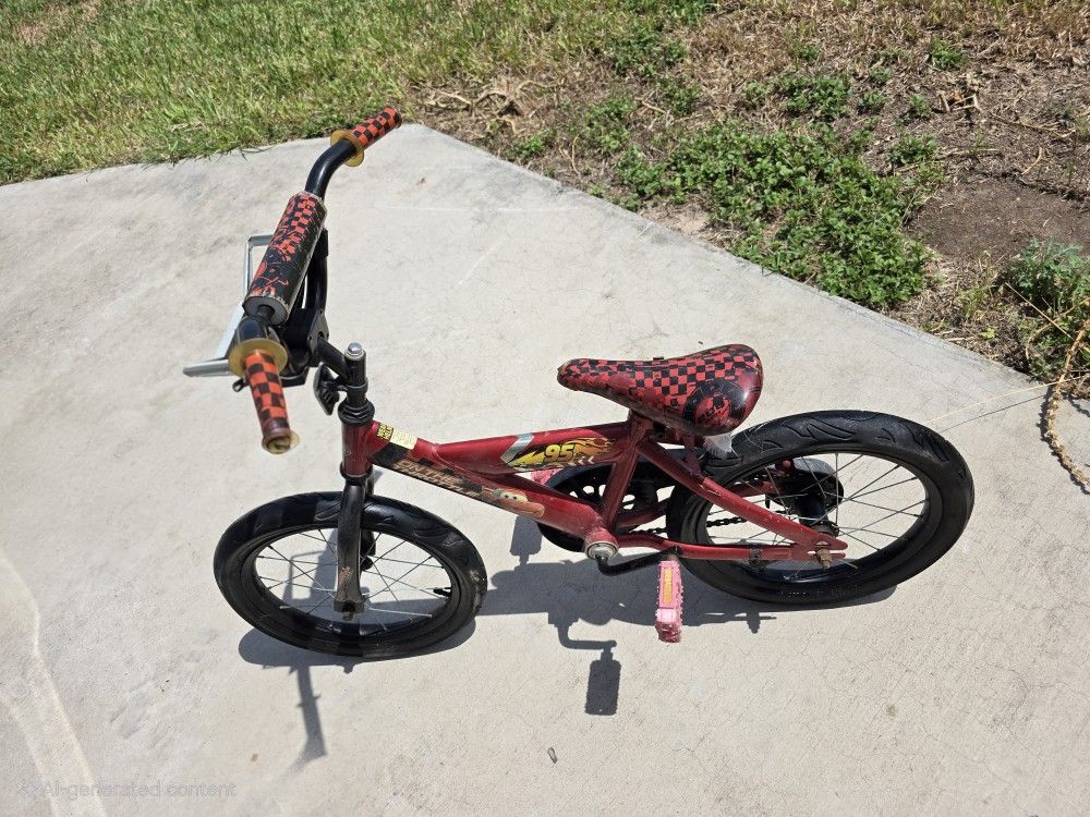 Bike Kids Lightning McQueen $25