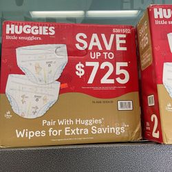 Huggies Little Snugglers Box Of 186 Diapers Size 2