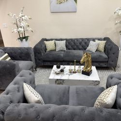 3 Pieces Sofa Set 