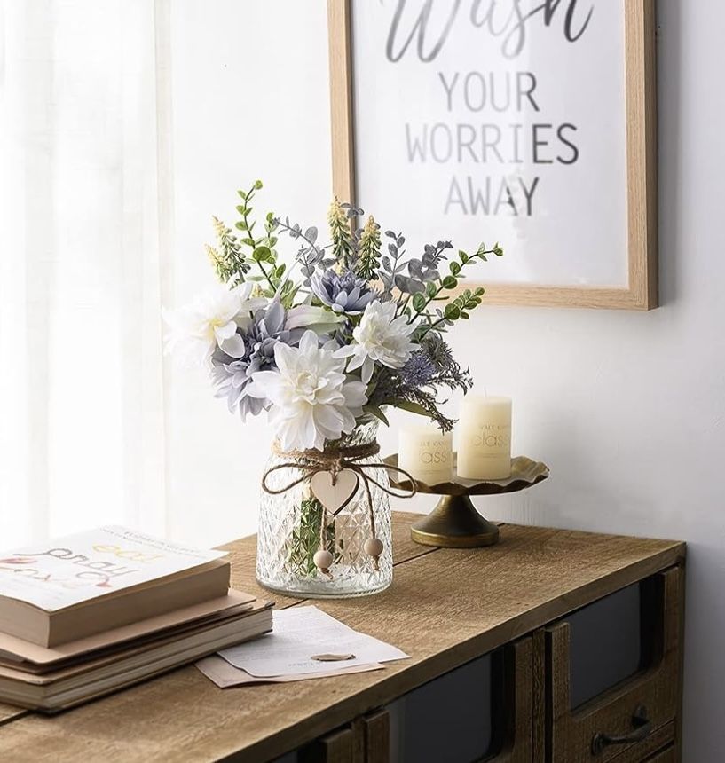 Farmhouse Decor Floral with Vase