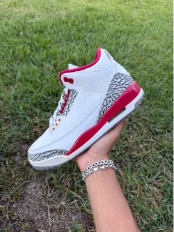 Jordan 3 “Cardinal Red” Size 8 Men