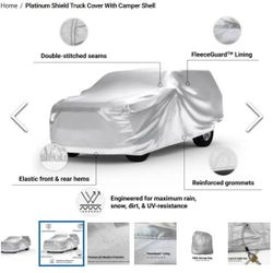 Platinum Shield Truck Cover With Camper Shell