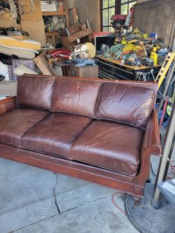 Martha Stewart Leather Sofa