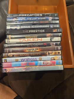 DVD MOVIES ENG/SPAN/FRENCH PREVIOUSLY PLAYED AND IN GOOD CONDITION!