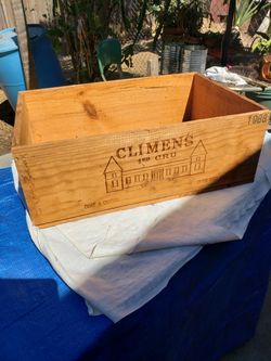 Vintage 1988 wooden wine box