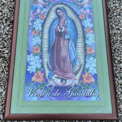 Framed Virgen De Guadalupe 28 x 42