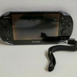 Sony PS Vita PCH-1101 Handheld Console System Black w Charger & 8GB Memory Card

