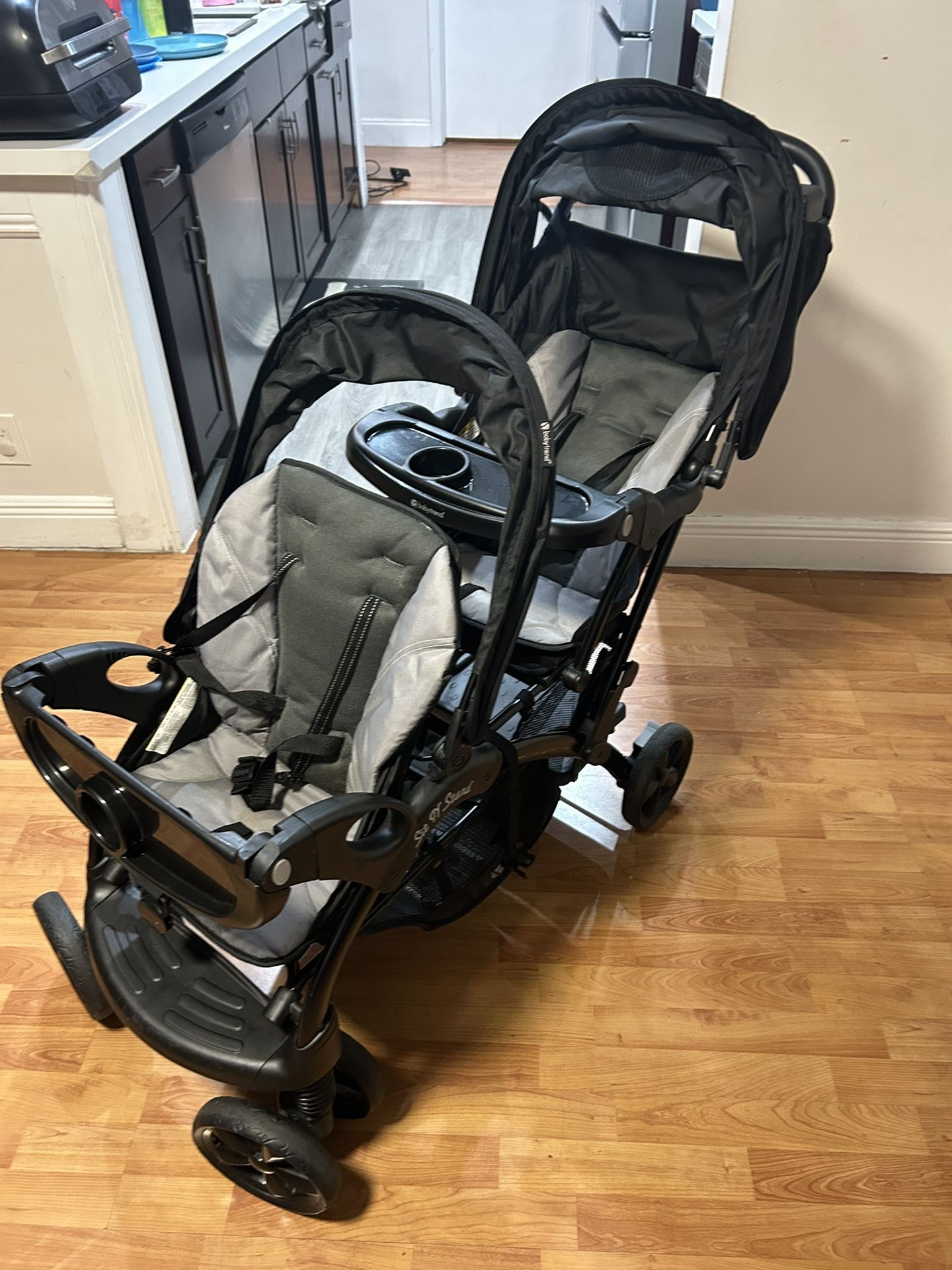 Sit N Stand Baby Trend Double Stroller