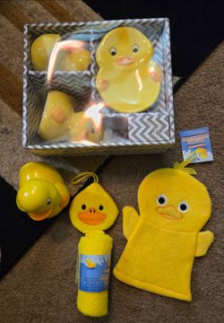 Rubber Duck Baby Bath Gift Set