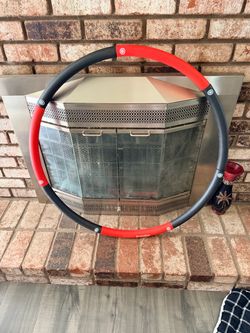Simply Fit Boards, AeroTrainer Bundle and Weighted Fitness Hula Hoop Black and Red