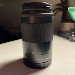 Canon 55-200mm EFM tf4.5-6.3  telephoto lens