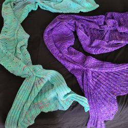 Mermaid Tail Kid Blankets