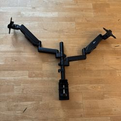 WALI Dual LCD Monitor Desk Mount Gas 