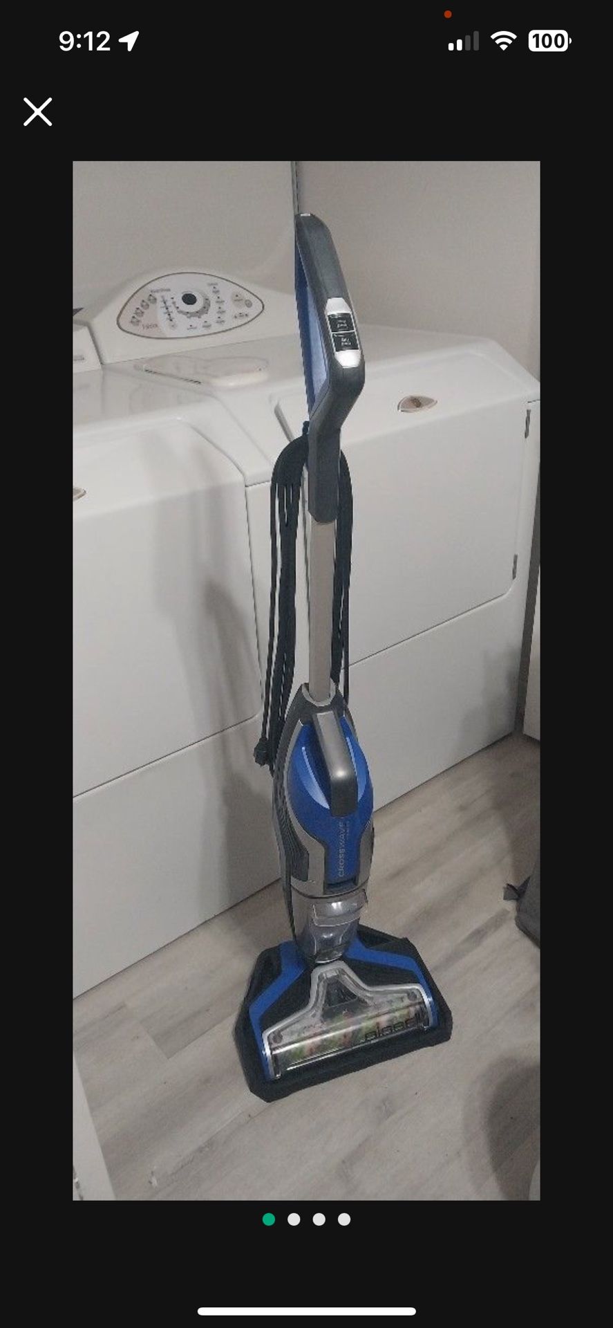 Bissell crosswave premier wet/dry mop vac carpet cleaner