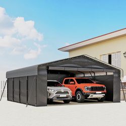 20x20ft HEAVY DUTY METAL CARPORT 